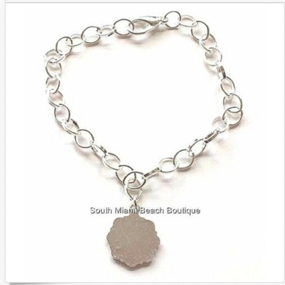 Nursing Caduceus RN Charm Bracelet Silver Plated Chain Link 8" Adjustable Gift - Picture 3 of 6